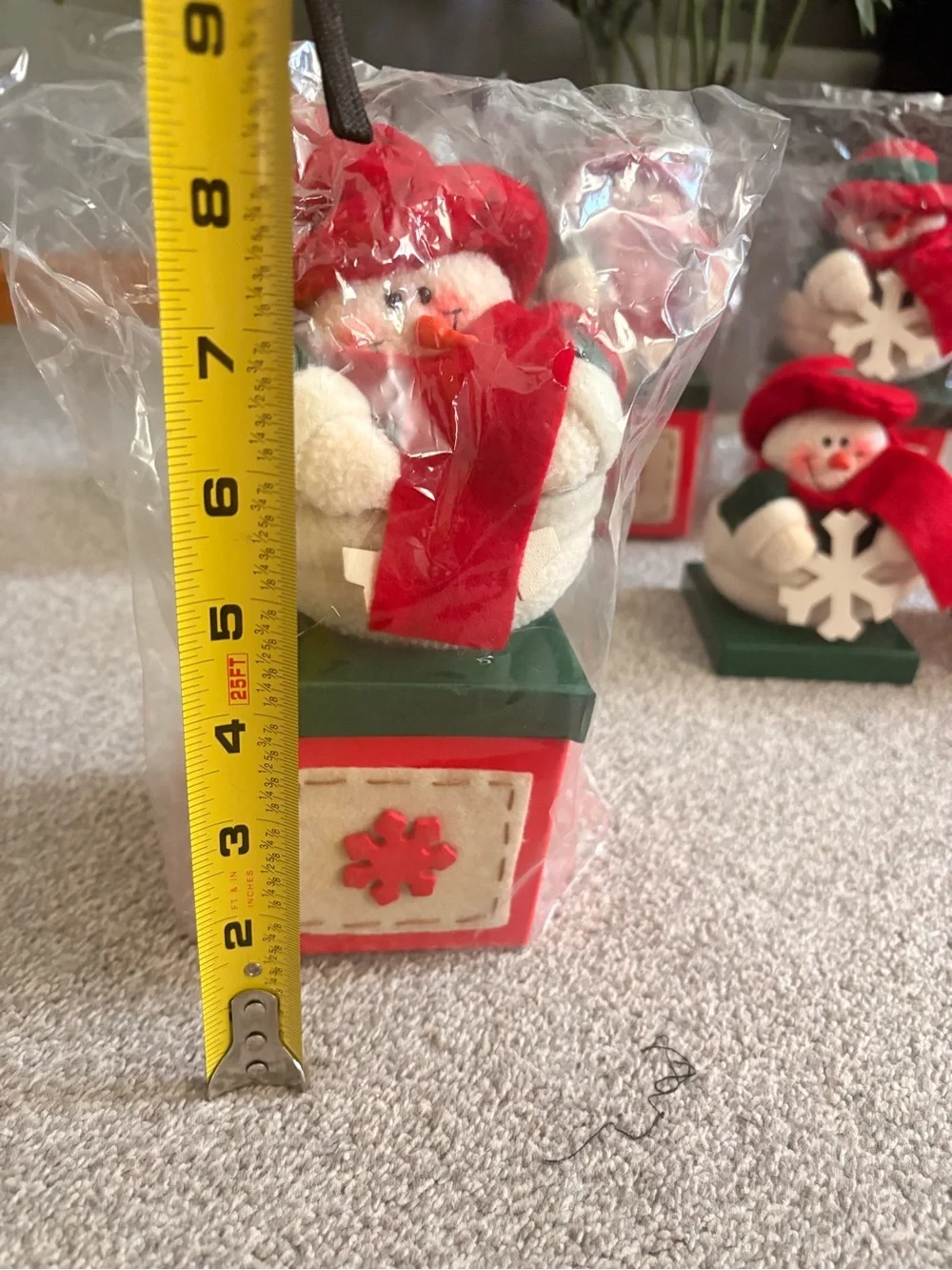 Hand Crafted Red and Green Christmas Character Gift Boxes
